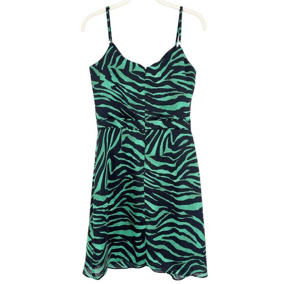 Dress The Population Briella Zebra Printed Mini Dress Size Medium - Picture 3 of 6